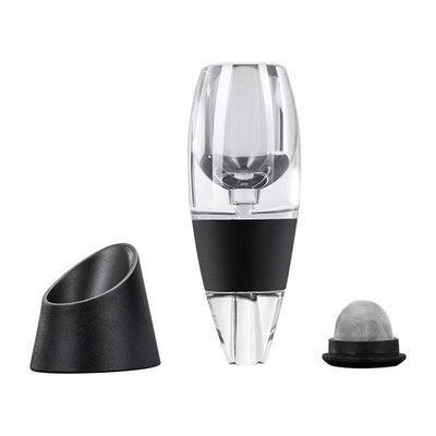 Red Wine Aerator- Wine Pourer- Decanter- Premium Wine Aerator with Stand - Decanter Aerating Spout with Filter for any type of Bottle or Glass