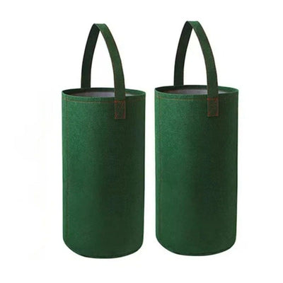 2 pack Hanging Aeration Planter for Hot Peppers, Strawberries and Herbs for Growing Strawberry, Tomato, Pepper,Cucumber,Herbs,Lettuce (only bags）