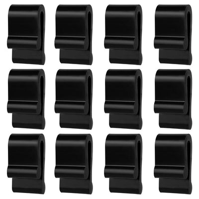 24 pcs Oven Lid Protector Clips, Thickened Cookware Protectors for Stacking Bumper Protector Clips Silicone Replacement Pan Clips for Display and Storage Oven Pots (black)
