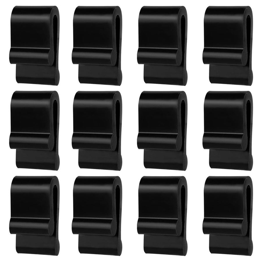 24 pcs Oven Lid Protector Clips, Thickened Cookware Protectors for Stacking Bumper Protector Clips Silicone Replacement Pan Clips for Display and Storage Oven Pots (black)