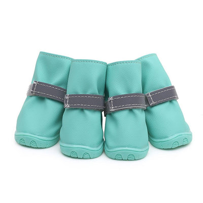 Dog Shoes for Large Dogs, Dog Boots & Paw Protectors for Winter Snowy Day, Summer Hot Pavement, Water-Resistant in Rainy Weather, Outdoor Walking（4#）