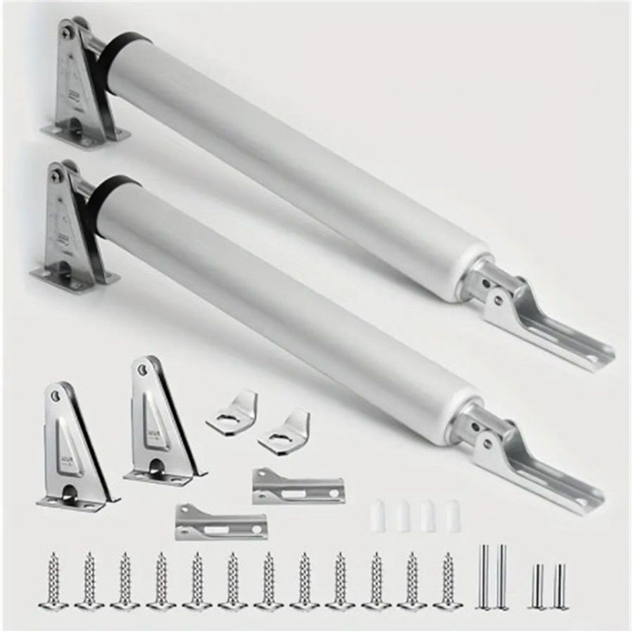 2 pack Silver Screen Door Closers, Storm Door Closer Medium Duty Screen Pneumatic Closer,Screen Security Doors Storm Door Smooth Door Closer