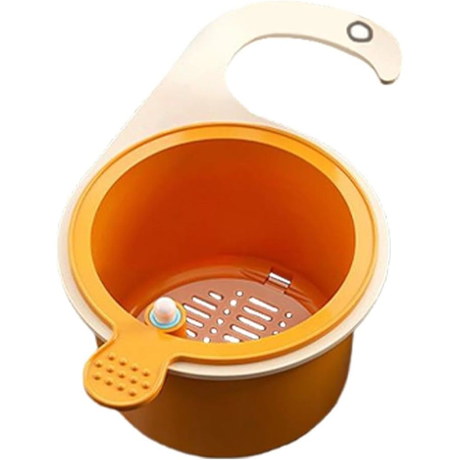 Sink Drain Strainer Basket, Hanging Sink Strainer Colander Drain Basket, Kitchen Sink Food Waste Filter and Vegetables Fruits Clean