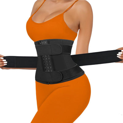 Women Waist Trainer 3 Straps - Tummy Control Sweat Girdle Workout Slim Belly Band for Weight Loss ，Corset Slimming Body（Large）