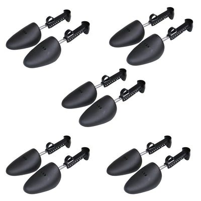 5 Pairs Plastic Shoe Tree Stretcher Shaper for Men Adjustable Length Shoes Boot Holder Shaper Support(Black Men)