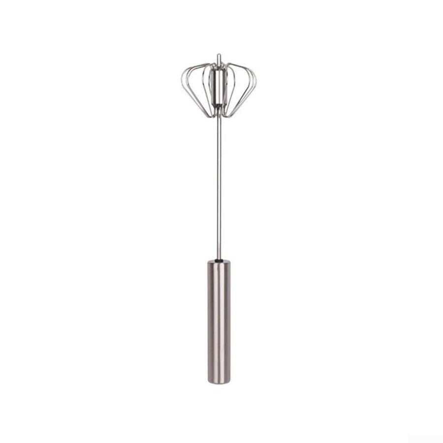 Rotated Whisk Blender, Whisk, Hand Push Mixer Stirrer, Stainless Steel Balls Whisk, Whisk Manual Mixer Whisk for Kitchen Cooking, Stirring, Whisking, Beating (12.4in), Whisk