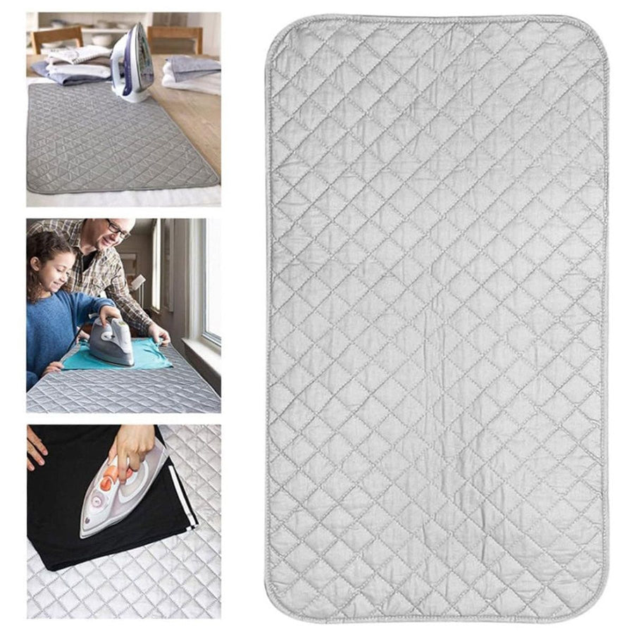Portable Ironing Mat Blanket (Iron Anywhere) Ironing Board Replacement, Iron Board Alternative Cover 14.7*33.5 inch