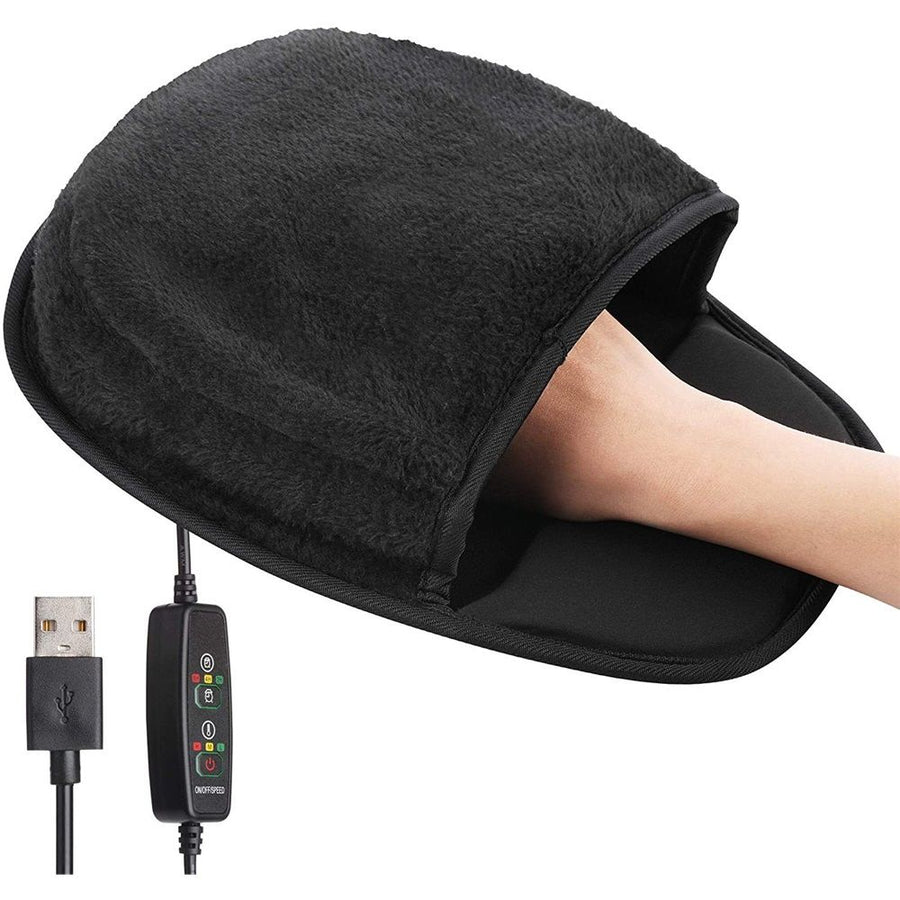 USB Heated Mouse Pad Hand Warmer -Temperatures/Time Limits - Controller Included - Works with All PC Mice - Makes a Great Gift for PC Users