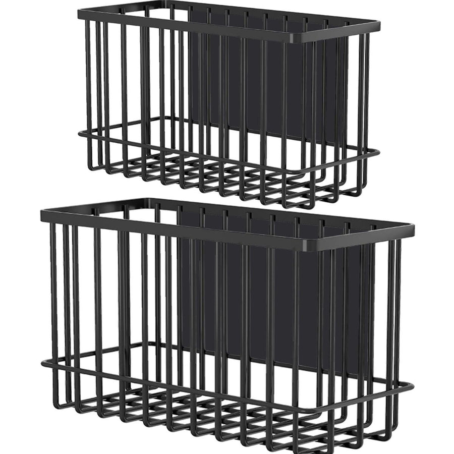 Magnetic Basket Fridge Lint Bin Dryer Ball Holder Laundry Room Organization Home Storage for Class Office School 2pcs