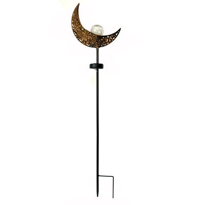 Moon Solar Lights Outdoor Garden Decor Gifts for Mom Women,Waterproof Stakes Yard Decorations for Lawn, Patio Accessories, Backyard Ornaments Birthday Gifts Mother Grandma (Bronze)