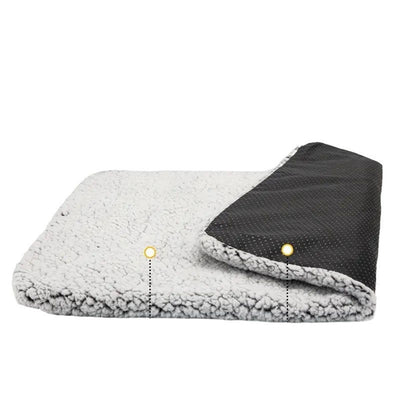 Self Warming Cat Bed Self Heating Cat Dog Mat 24 x 18 inch Extra Warm Thermal Pet Pad for Indoor Outdoor Pets with Removable Cover Non-Slip Bottom Washable Non Electric