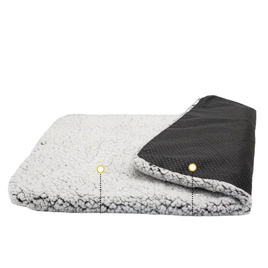 Self Warming Cat Bed Self Heating Cat Dog Mat 24 x 18 inch Extra Warm Thermal Pet Pad for Indoor Outdoor Pets with Removable Cover Non-Slip Bottom Washable Non Electric