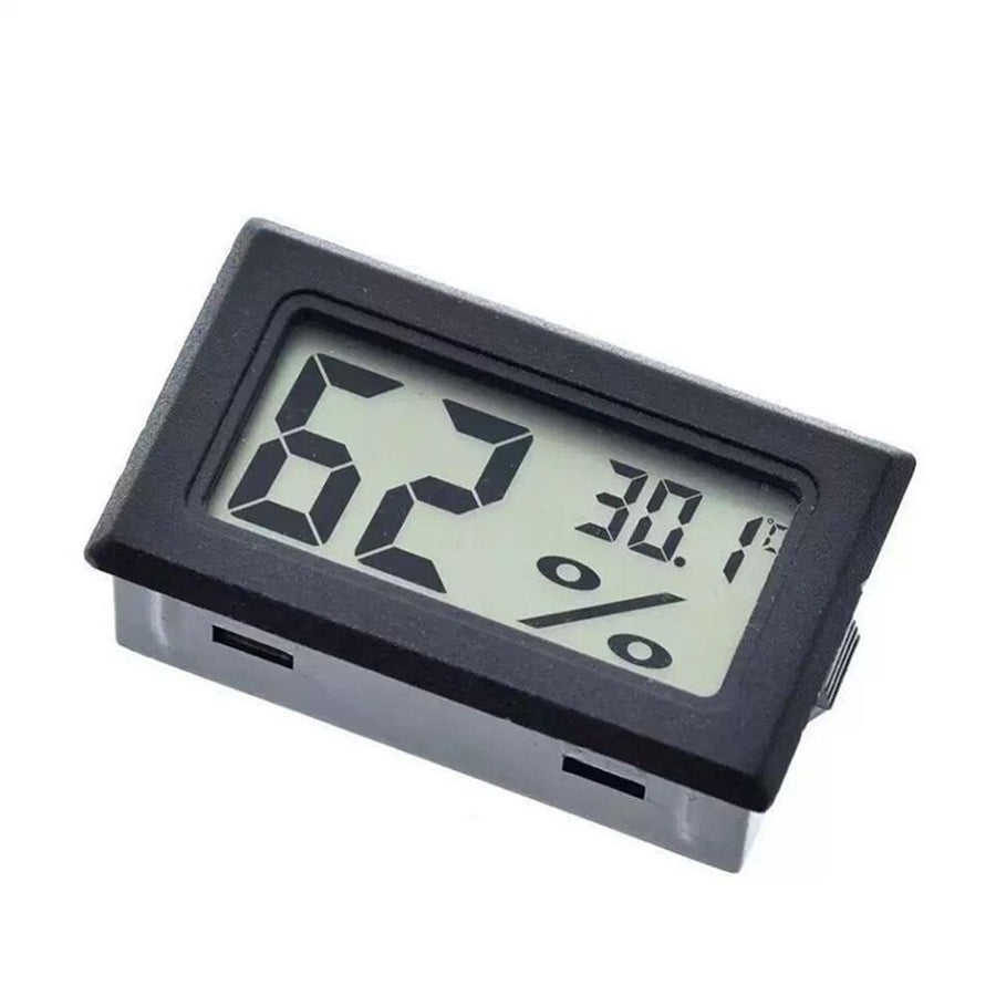 4 pack Mini Hygrometer Indoor Humidity Meter, Digital Humidity Gauge Indoor Thermometer for Home, Office, Reptile, Car, Greenhouse, Lab, Terrarium, Cellar, Humidors（black）