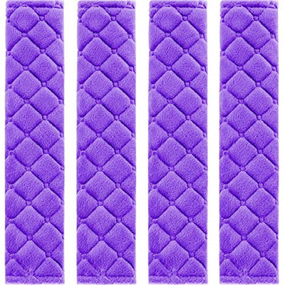 Car Seat Belt Pads Cover, 4 Pack Seat Belt Shoulder Strap Covers Protector to Release Stress to Your Neck and Shoulder for a Safety Driving (Purple)