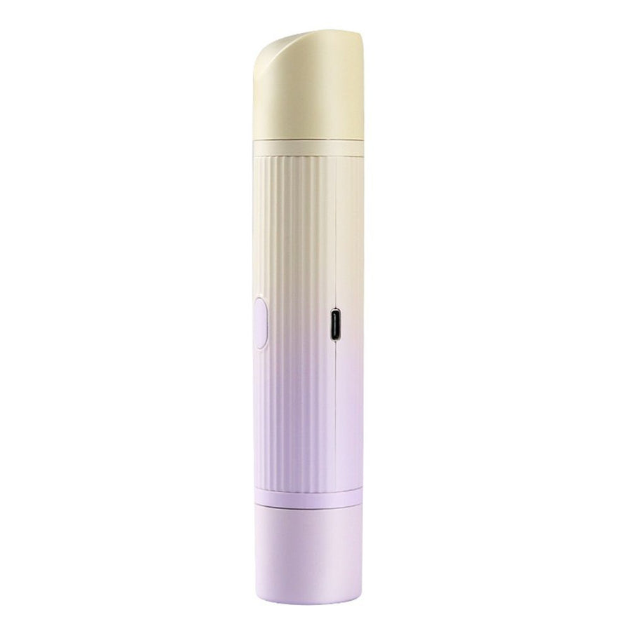 Comfort 2 in 1 Electric Lady Shaver, Dual Head Shaver Women, Bikini Trimmer for Women, Cordless Rechargeable Waterproof Women's Electric Razor Dry/Wet, for Facial Chin Underarm Legs (Purple)