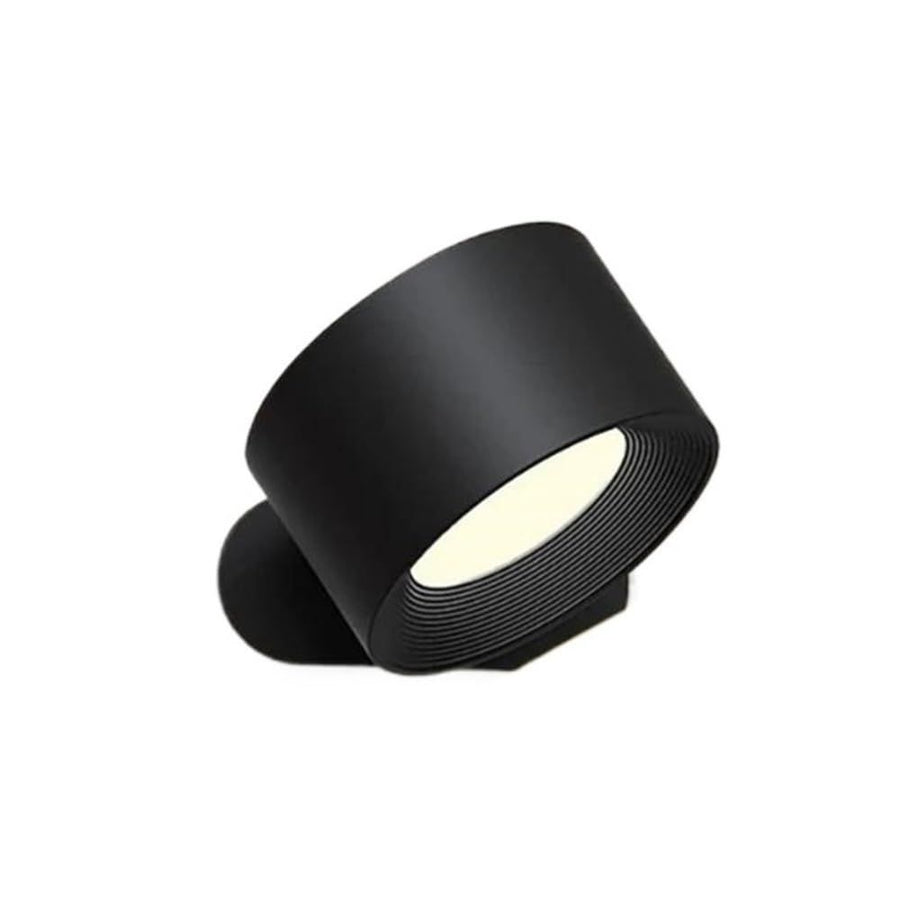Reading Lights, Wall Mounted Sconces with 3 Color Temperatures & 3 Brightness Levels, Rechargeable Battery Operated Touch Control 360° Magnetic Ball for Study Bedside Bedroom（black）