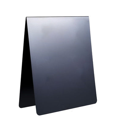 1 Pcs  Magnetic Bulletin Board Metal Magnet Board Magnet Display Stand for Tabletop Desktop Home Kitchen Office Decor (Black)