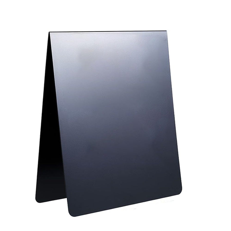 1 Pcs  Magnetic Bulletin Board Metal Magnet Board Magnet Display Stand for Tabletop Desktop Home Kitchen Office Decor (Black)