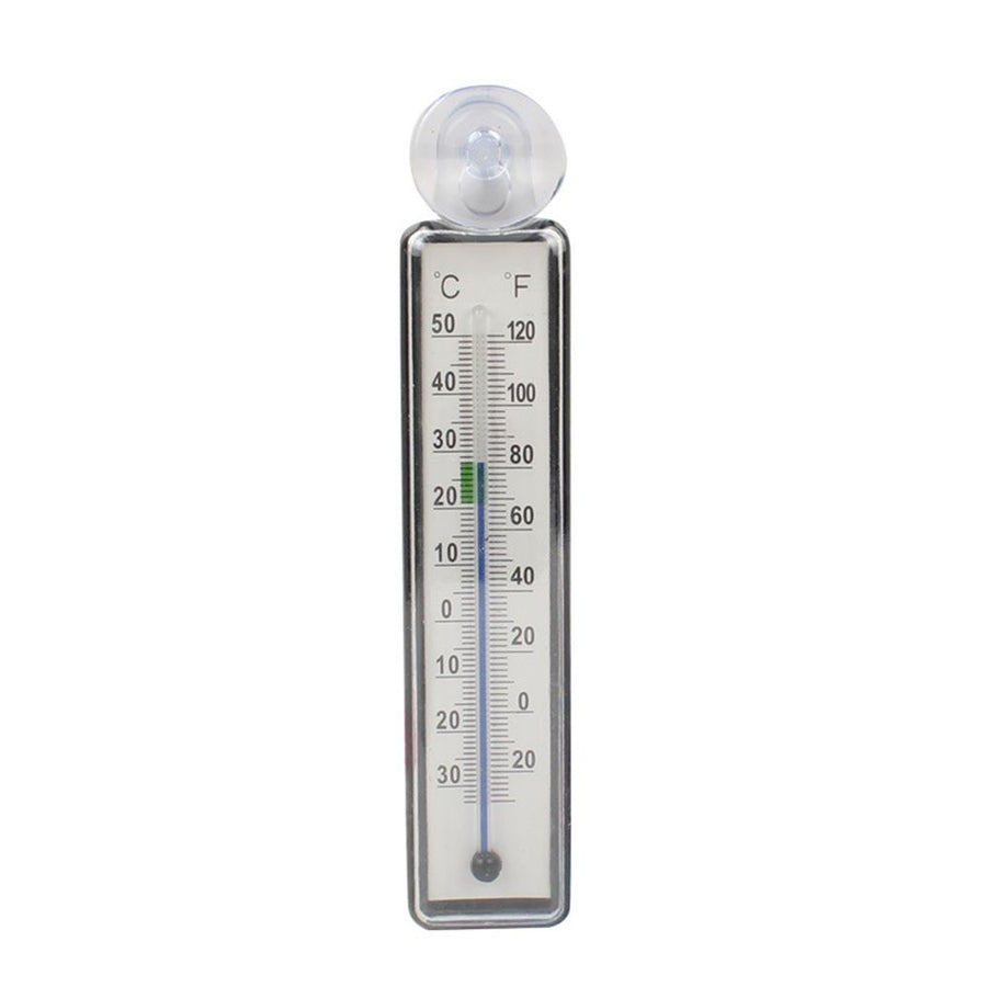 Stainless Steel Thermometer - Accurate Aquarium Thermometer - Easy to Read - Dual Scale for Freshwater and Saltwater Tanks