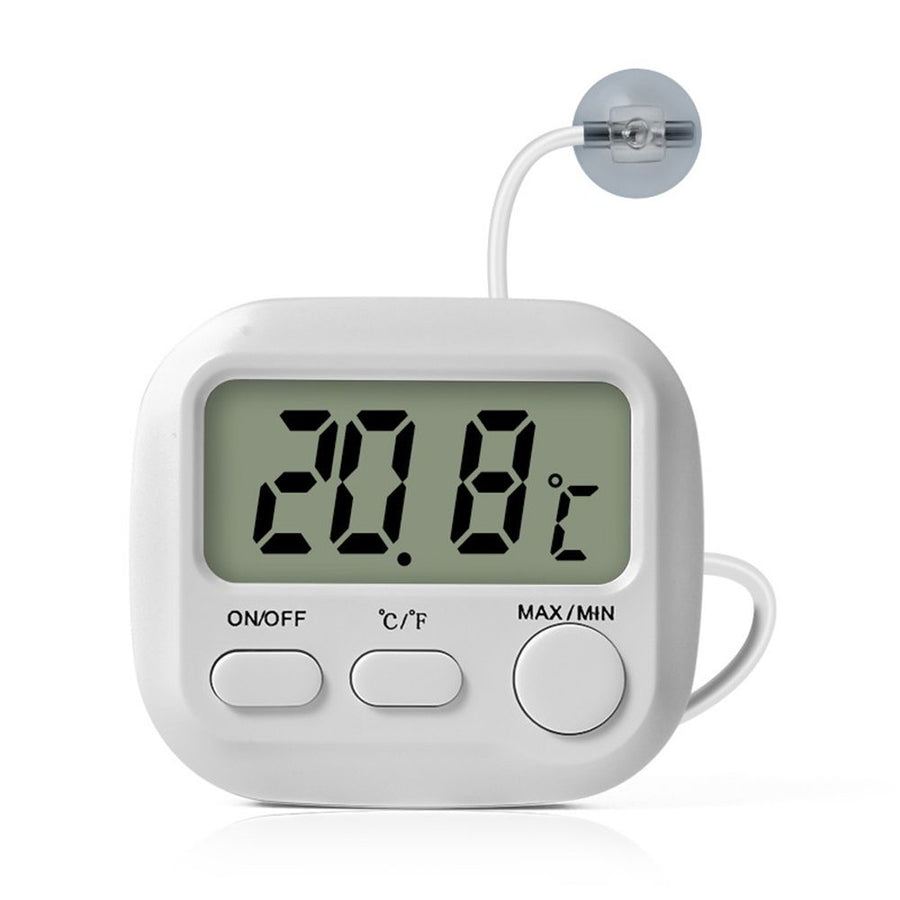 Small Digital Thermometer ON/Off Switch Indoor/Outdoor Meter Gauge , electronic water temperature gauge for fish farming（Large screen thermometer）
