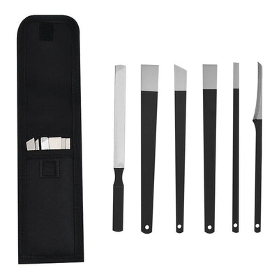 6pcs Pedicure Knife Set Callus Knife for Feet Ingrown Toenail Knives Foot Care Tools Dead Skin Removal Nail Scraper File with Storage Bag