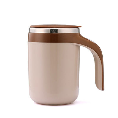 Self Stirring Mug - Rechargeable Automatic Magnetic Electric Coffee Mug, Rotating Cute Mixing Cup Tasse, To Stir Office/Kitchen/Travel/Home Coffee/Tea/Hot Chocolate/Milk-380ml(Brown)