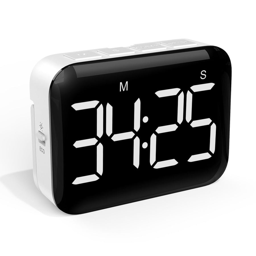 Magnetic Kitchen Timer for Cooking with Count Up Countdown, Digital Timer Battery Powered with Large Display, Teacher, Kids