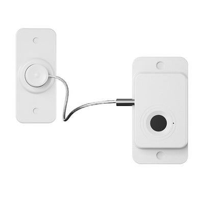 Fingerprint Fridge Lock - Child & Pet Proof Security for Drawers, Cabinets, Ovens, Toilet | Smart Biometric& | Easy Install | Quick Unlock (White, 1 Pcs)