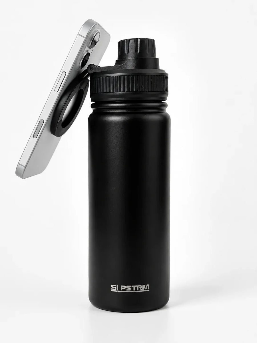 SLPSTRM Magnetic Sports Bottle 500ml - Black