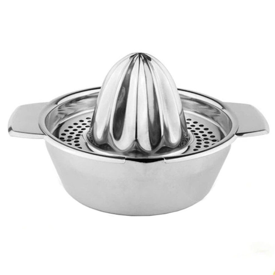 Citrus Juicer & Strainer - Stainless Steel - Make Your Own Orange - Grapefruit - Lemon & Fruit Juices, Easy to Clean
