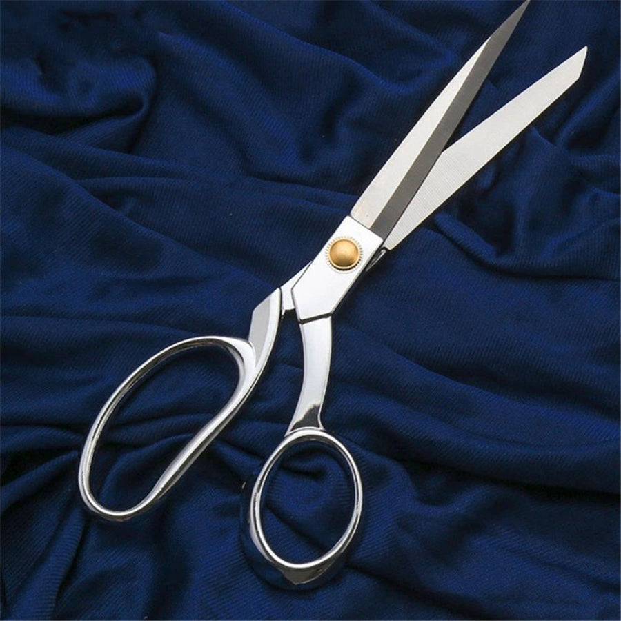 8.5 Inch Heavy Duty Fabric Scissors, Stainless Steel Sewing Shears for Tailors, Dressmakers & Crafts (Silver)