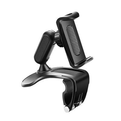 Phone Holder,Strong Grip Universal 360° Dashboard Phone Holder,Super Stable Car Mount Cradle w/Adjustable Clip,Fits Phones
