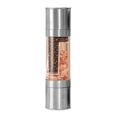 2 in 1 Salt and Pepper Grinder - Manual Salt and Pepper Grinder Combo - Dual Stainless Steel Mill Shaker for Herb, Sea Salt, Peppercorns, Spice Grinder Set（Only grinder）