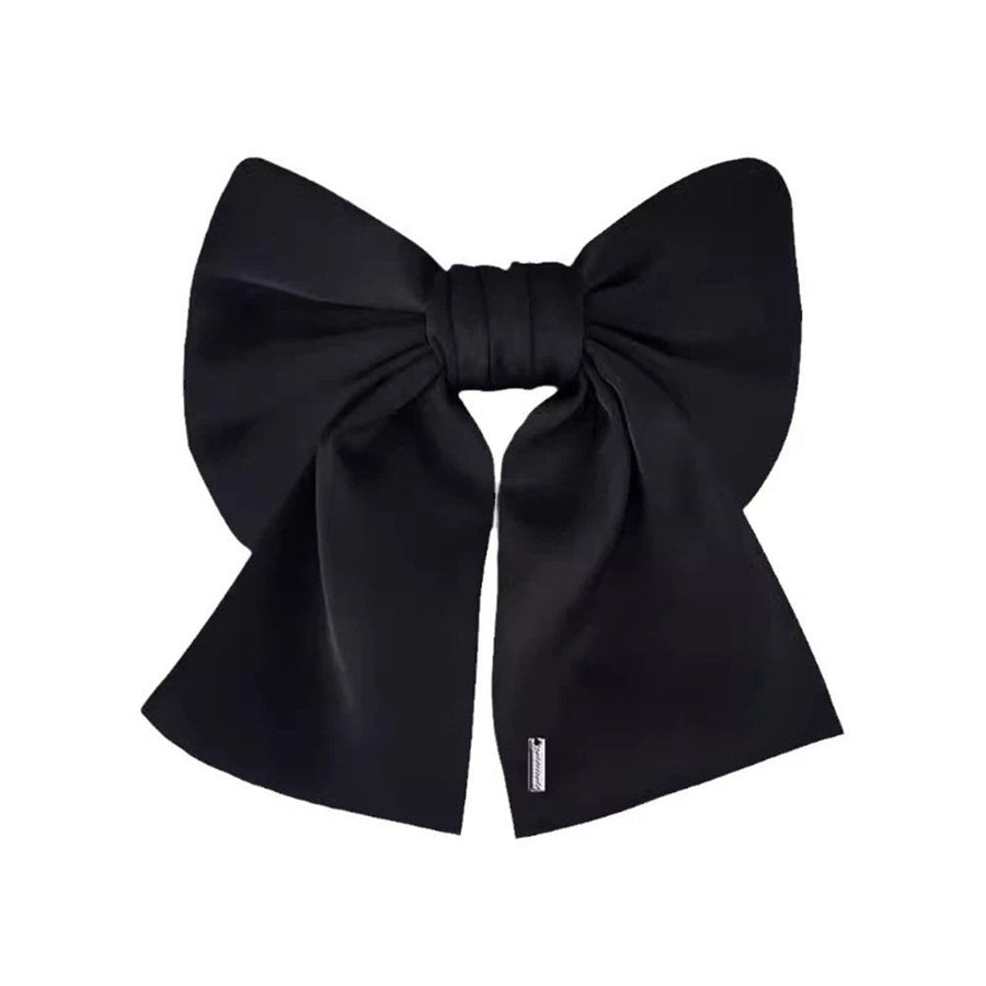 2 pack Hair Bows Accessories - Bowknot French Clips for Women and Girls,Hair Accessory, Headdress for Women and Girls Black