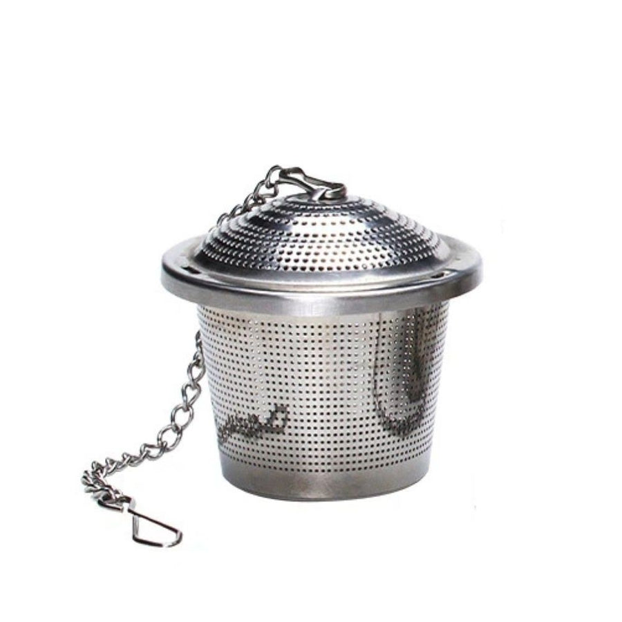 2 Pcs Capsule Infuser Tea Infuser Stainless Steel Strainer with Extended Chain Hook Leaf Steeper Fine Mesh Ball Tea Filter for Brew Spices Seasonings Fits Cup Mug Bottle