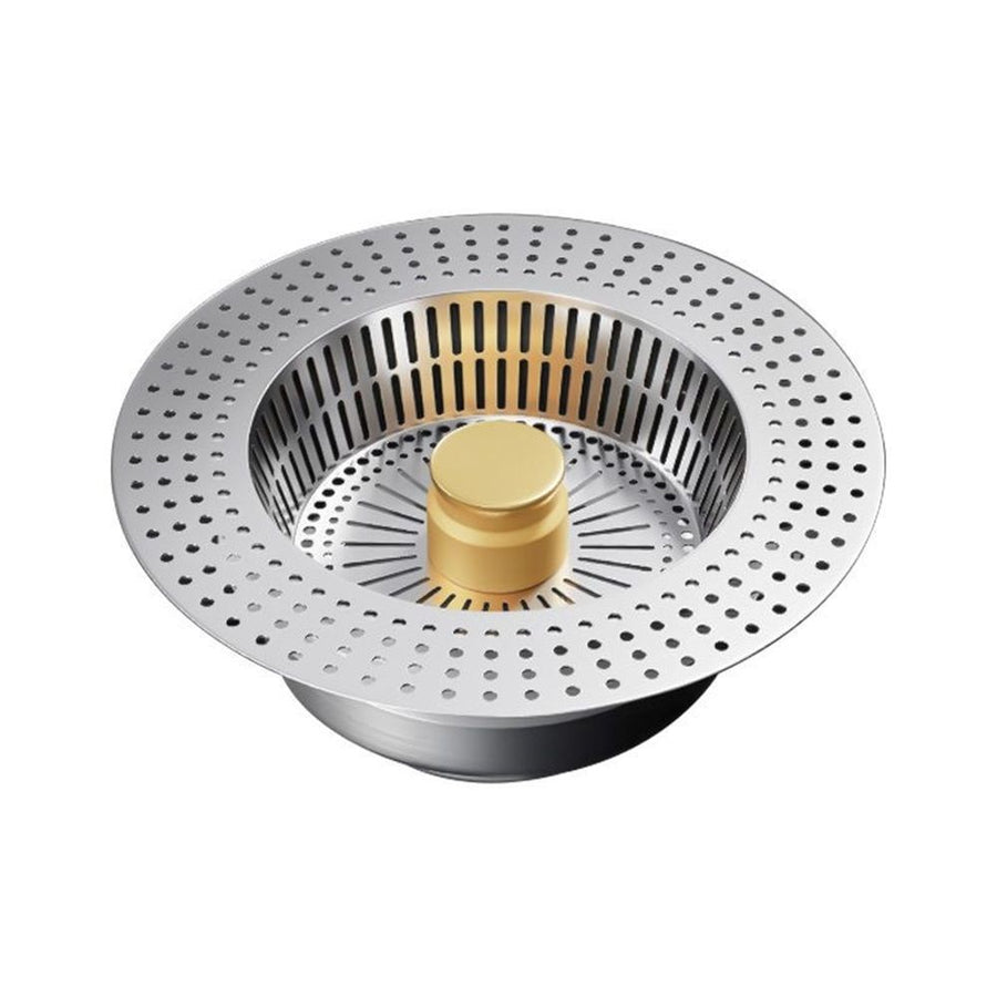 Kitchen Sink Drain Strainer ，Stainless Steel Kitchen Sink Stopper and Basket,Long-Term Water Storage，Bass Bounce Core，General