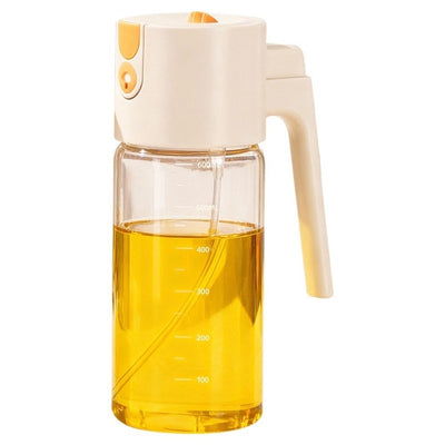 Upgrade 2 in 1 Oil Sprayer for Cooking, Olive Oil Dispenser Bottle for Kitchen Gadgets, Large Advanced Food Grade Light-Blocking Glass Spray Bottle for Salad, Air Fryer, BBQ