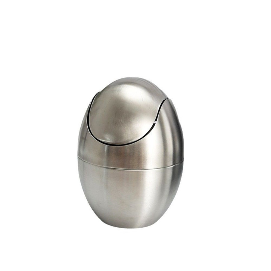 Mini Waste Can with Removable Swing-Top Lid - Small Garbage Bin for Kitchen, Bathroom, Bedroom, Office - Compact Trash Can Fit Under Tables & Counters