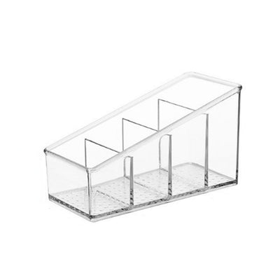 2 pack Remote Control Holder Clear TV Remote control Storage Organizer Small Plastic Caddy for Home（15*7*8.8cm）