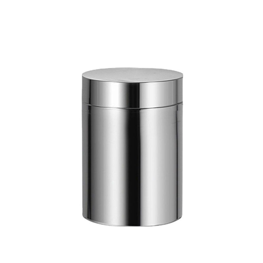 Stainless Steel Canister with Seal Lids, Tea & Coffee Container for Loose Tea and Tea Bags, for Coffee Sugar Seasoning Storage(6X10cm)