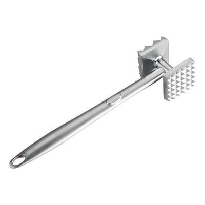 Meat Tenderizer Zinc alloy Hammer Mallet Tool Pounder Flattener For Tenderizing and Pounding（silvery）