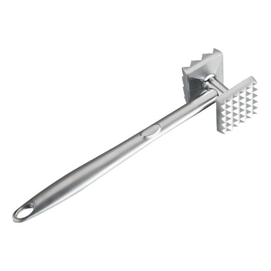 Meat Tenderizer Zinc alloy Hammer Mallet Tool Pounder Flattener For Tenderizing and Pounding（silvery）