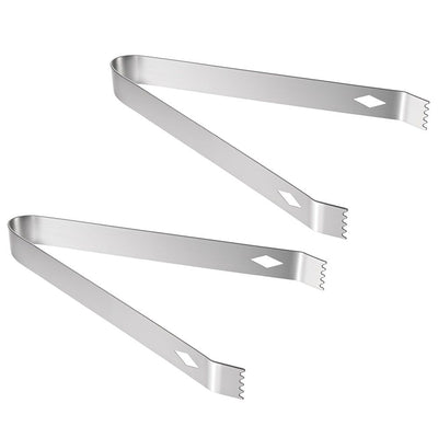 6 Pack Ice Tongs 6.3 Inch Small Serving Tongs Food-Grade Small Tongs for Appetizers Stainless Steel Sugar Tongs Ice Tongs for Ice Bucket Party Coffee Bar, Silver