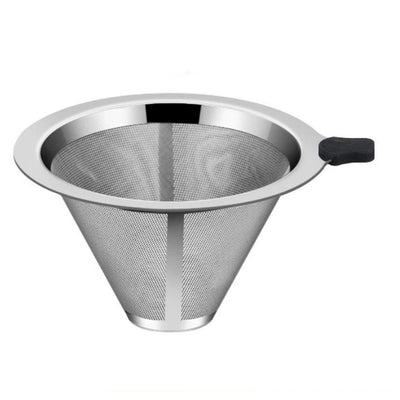 2 pack Pour Over Coffee Dripper Slow Drip Paperless Coffee Filter, 800 Mesh Stainless Steel Pour Over Coffee Maker for Single Cup Brew Reusable Cone Filter, Coffee Drip Cone, Fine Mesh Strainer