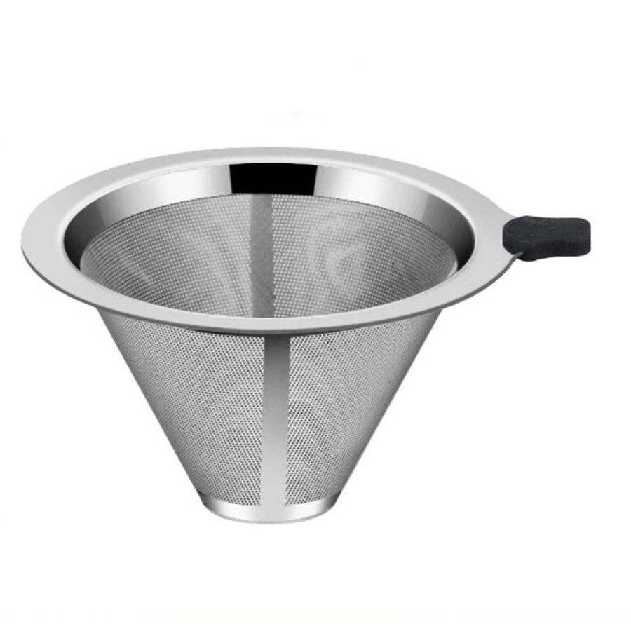 2 pack Pour Over Coffee Dripper Slow Drip Paperless Coffee Filter, 800 Mesh Stainless Steel Pour Over Coffee Maker for Single Cup Brew Reusable Cone Filter, Coffee Drip Cone, Fine Mesh Strainer