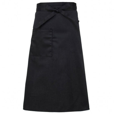 Pocket Full Length Bistro Apron,Full Length Waist Waiter Aprons with Extra Long Waist Ties for Bistro Servers Waitress Chef Front House Staff