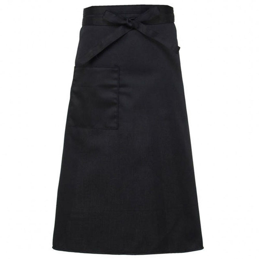 Pocket Full Length Bistro Apron,Full Length Waist Waiter Aprons with Extra Long Waist Ties for Bistro Servers Waitress Chef Front House Staff