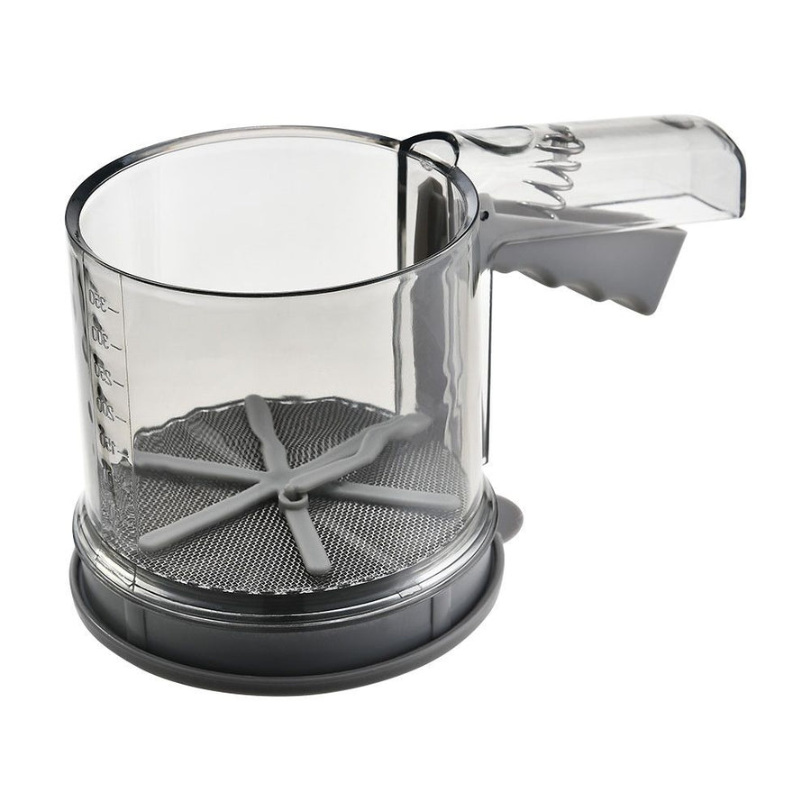 Cup Flour Sifter, Sifter for Baking Sifter Handheld Baking Sieve Food-Grade Double-Filter Stainless Steel Flour Sifter Non-Rust Sifter used for Rapid Screening of Flour Apricot Flour Sugar Powder