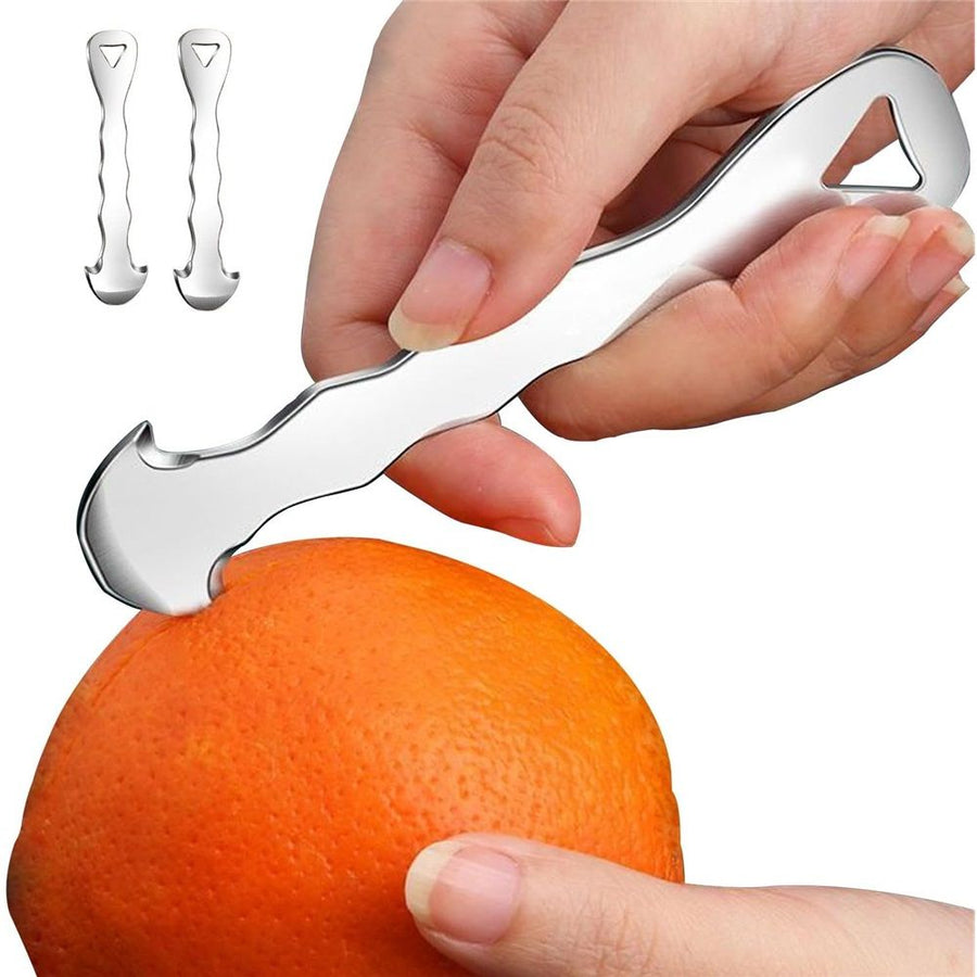 4 Pack, Stainless Steel Orange Peeler tool – Multi-Functional Citrus Peeler, Fruit Peeler & Peel Skin Remover for Oranges, Grapefruits, Lemons