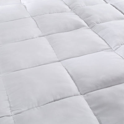 NNEDSZ Comfort 1000GSM Luxury Bamboo Fabric Gusset Mattress Pad Topper Cover King White-0